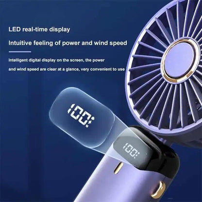 Breezelio™ Powerful Handheld Fan with Display