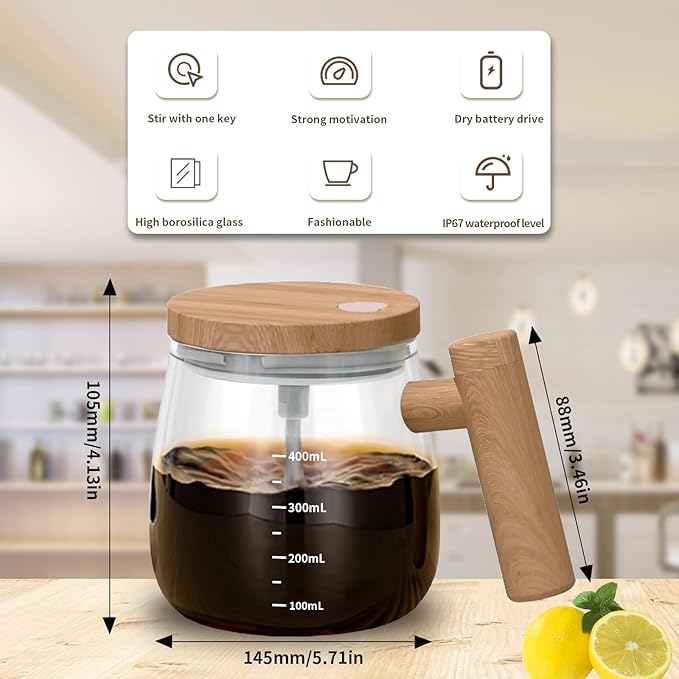 Electric Self-Stirring Coffee Mug