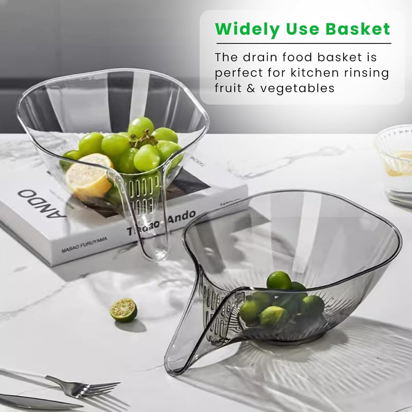 Kitchen Sink Drain Basket Funnel (Pack of 2)